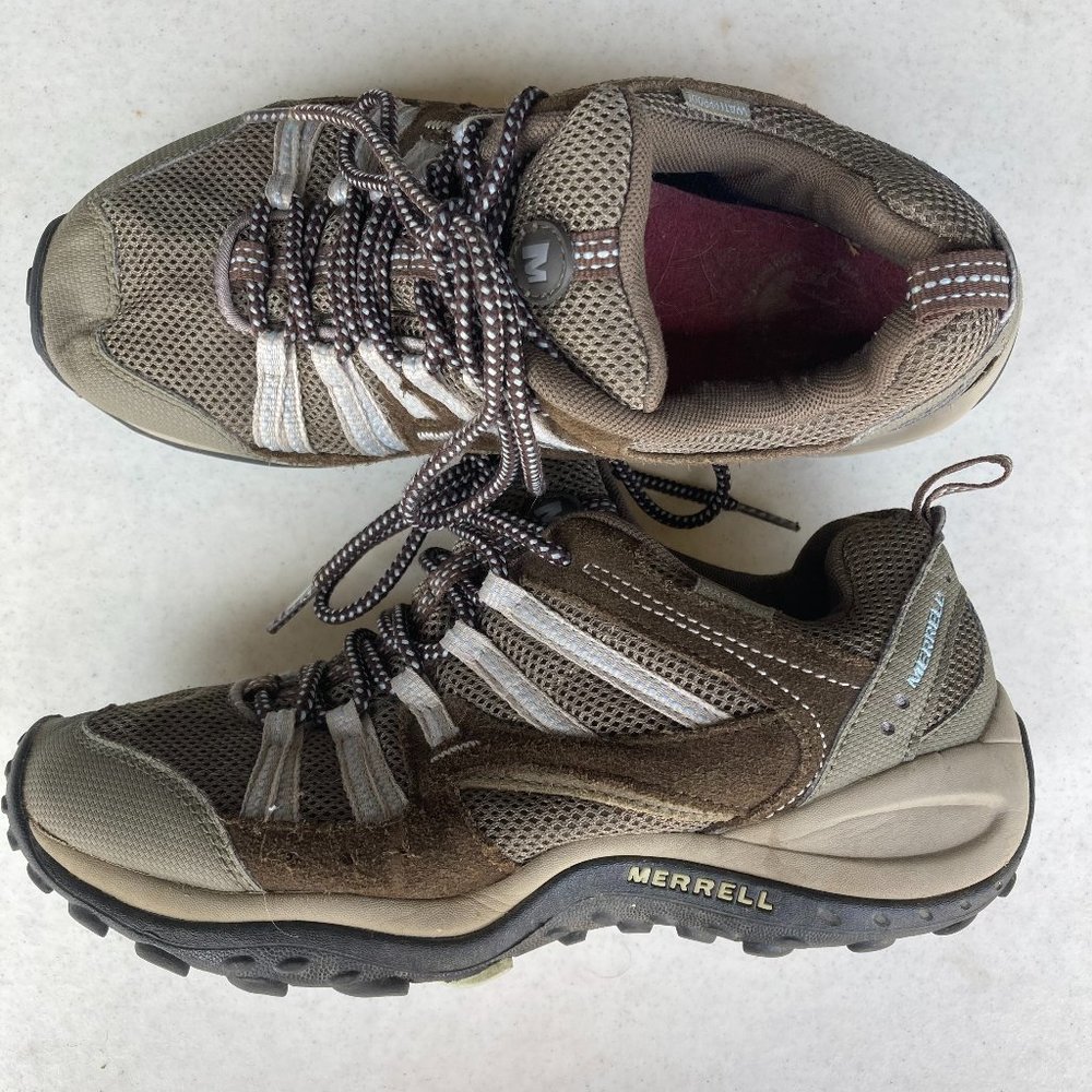 Merrell Hiking Shoes Womens Size 8 Payette Training Sneakers J073742 Brown